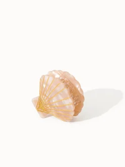 Shop PURELEI Shell Haarklammer Beige
