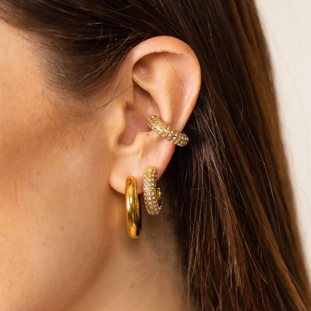 Hot PURELEI Big Glitter Earcuff