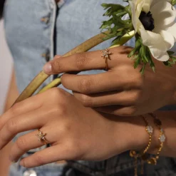 Hot PURELEI Bright Spring Ring