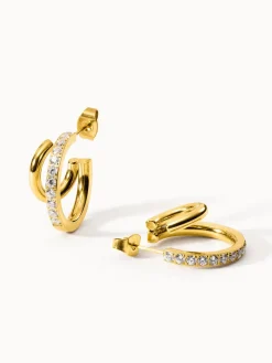 Flash Sale PURELEI Double Glitter Ohrringe