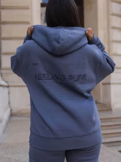 Store PURELEI Feeling Pure Hoodie Dark Blue