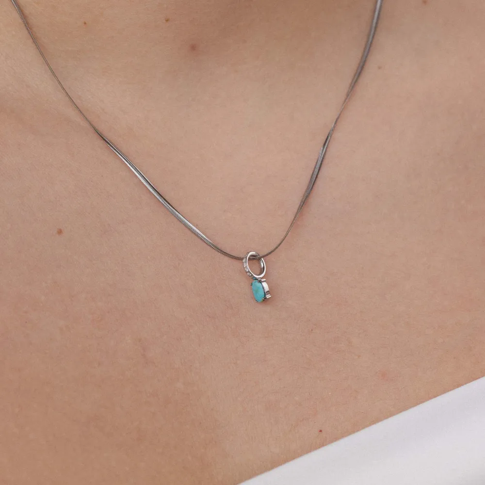 Store PURELEI Geburtsstein Dezember Türkis
