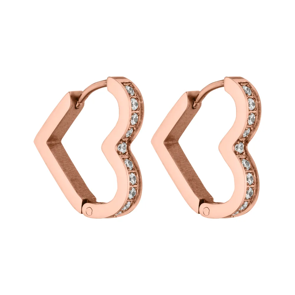 Outlet PURELEI Glitter Heart Ohrringe