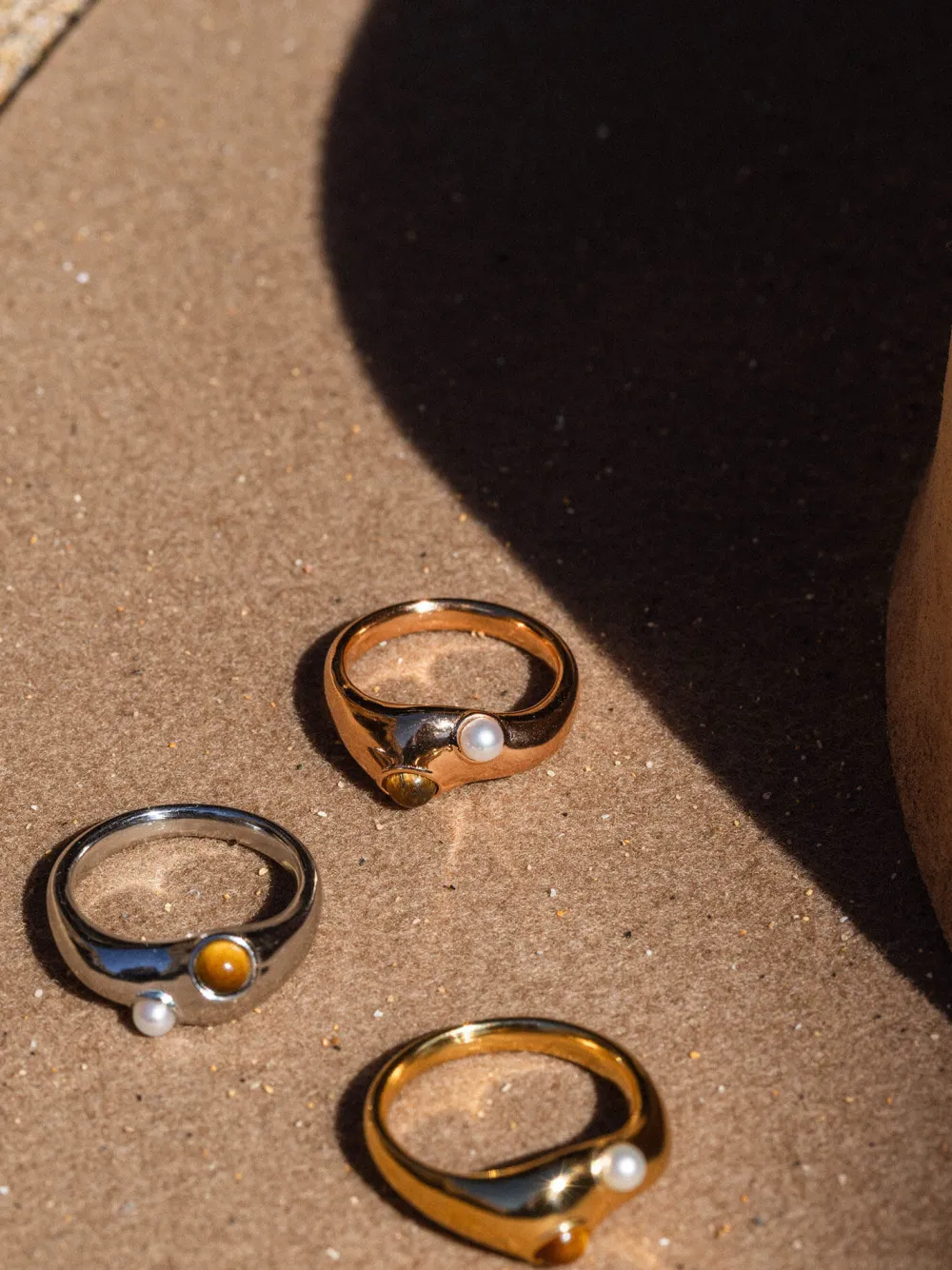 Cheap PURELEI Golden Gaze Ring