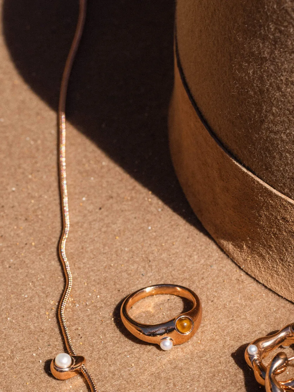 Cheap PURELEI Golden Gaze Ring