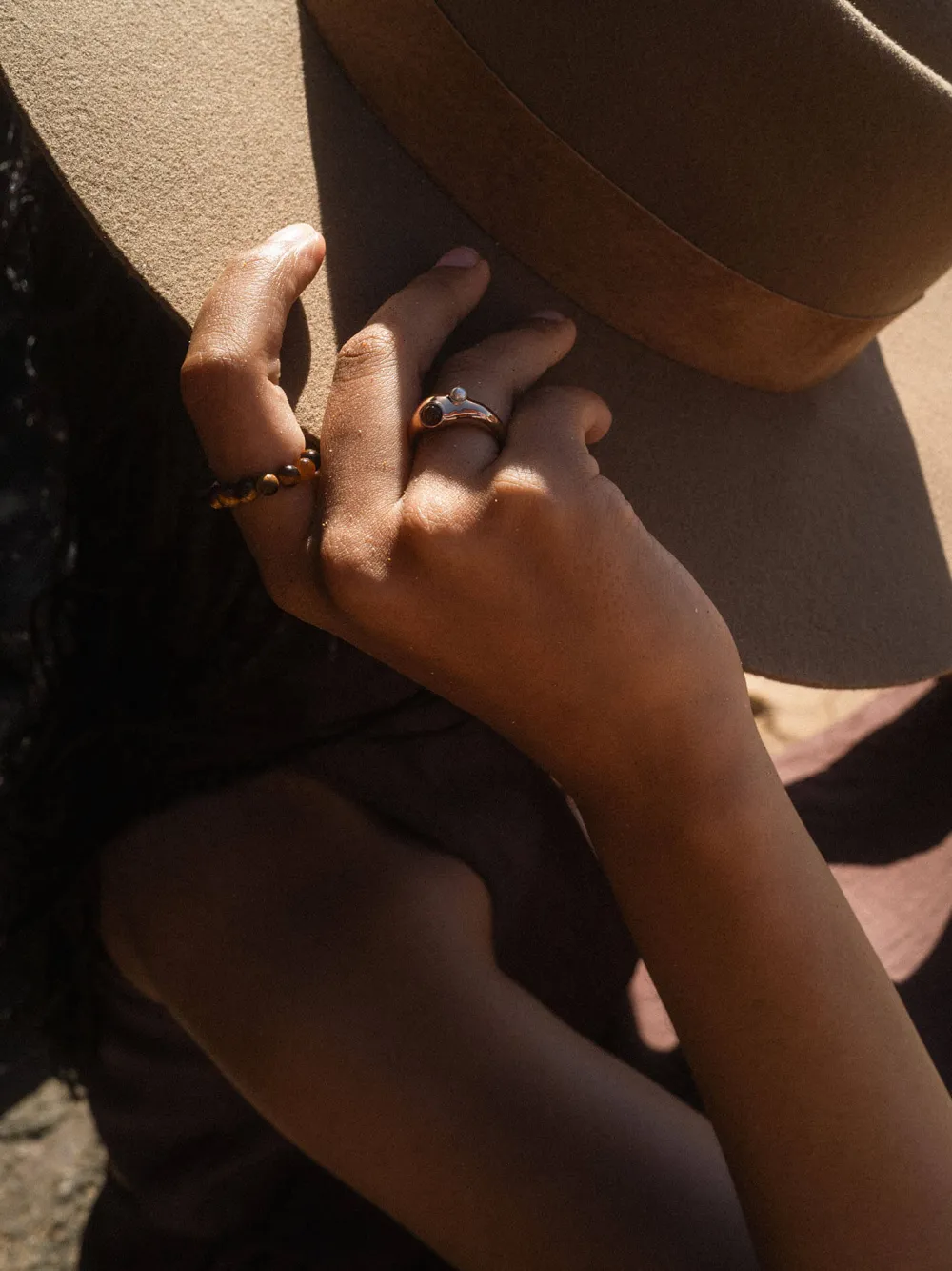 Cheap PURELEI Golden Gaze Ring