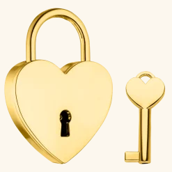 Outlet PURELEI Heart Liebesschloss Gold