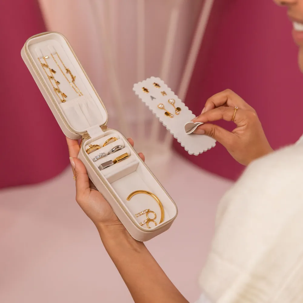 Sale PURELEI Schmuckaufbewahrung Reiseetui Beige