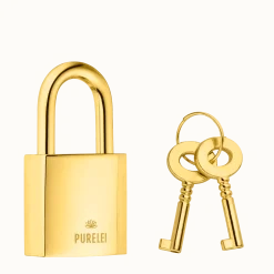 Cheap PURELEI Square Liebesschloss Gold