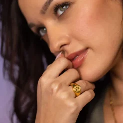 Flash Sale PURELEI Steinbock Zodiac Ring Gold