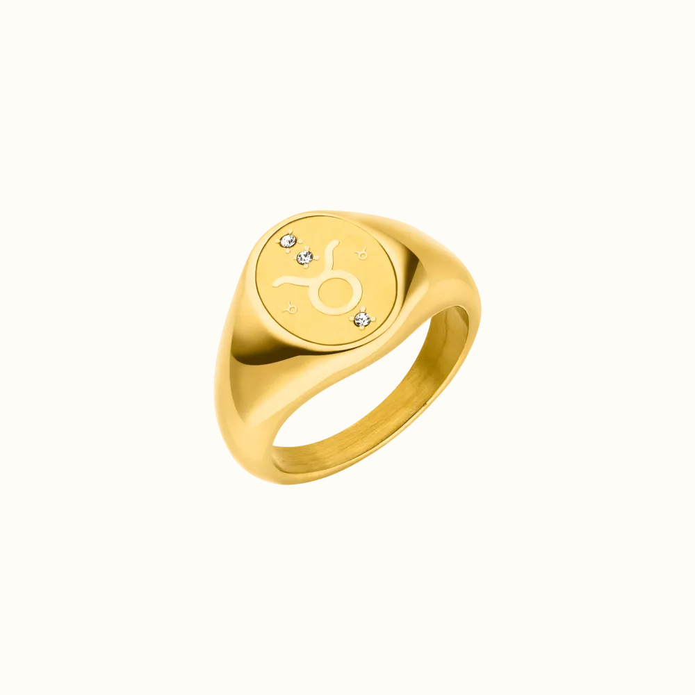 Outlet PURELEI Stier Zodiac Ring Gold