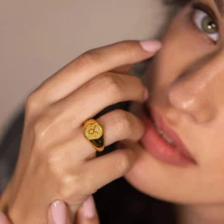 Outlet PURELEI Stier Zodiac Ring Gold