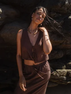 Fashion PURELEI Tiger's Eye Pearl Ohrringe