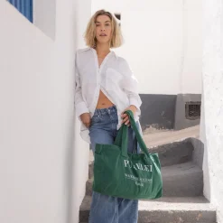 Cheap PURELEI Waikiki Beach Shopper Grün