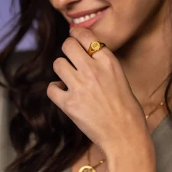 Best Sale PURELEI Wassermann Zodiac Ring Gold