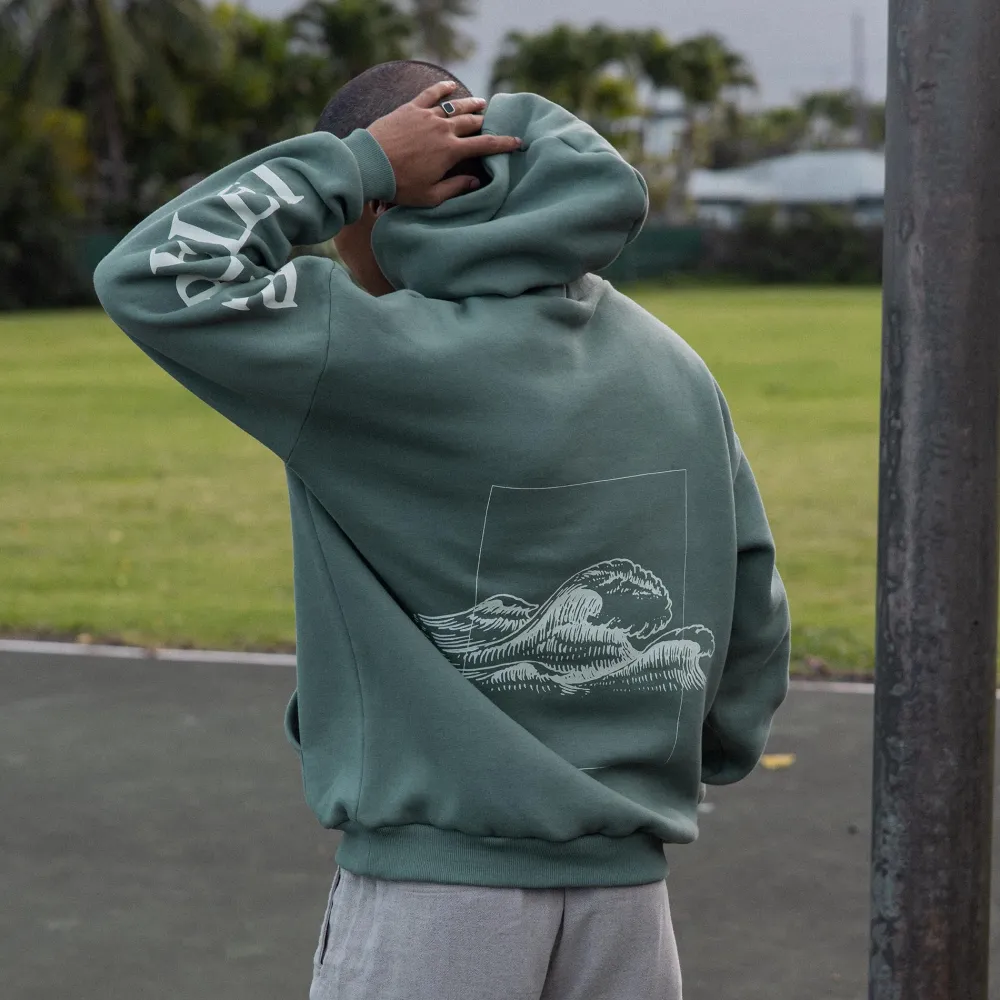 Store PURELEI Wave Hoodie Grün