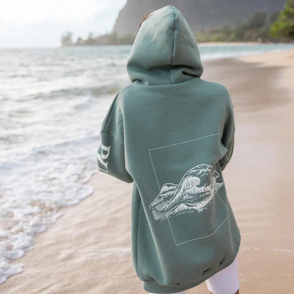 Store PURELEI Wave Hoodie Grün