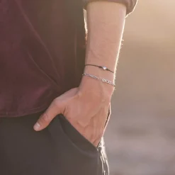 New PURELEI Wish Armband Black Silber